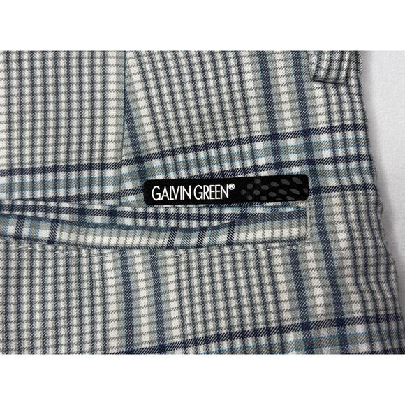 Galvin Green Men's Straight Leg Plaid Performance Golf Pants - Size 36x32 - Picture 3 of 5